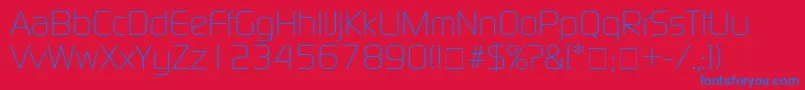 BazoukLightSsiLight Font – Blue Fonts on Red Background