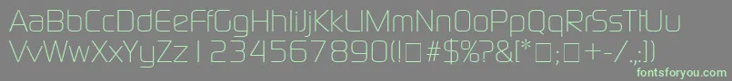 BazoukLightSsiLight Font – Green Fonts on Gray Background