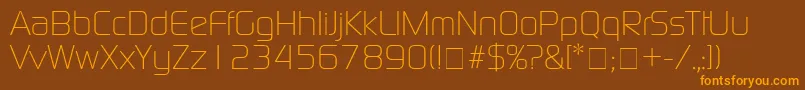 BazoukLightSsiLight Font – Orange Fonts on Brown Background