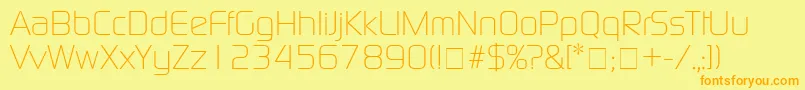 BazoukLightSsiLight Font – Orange Fonts on Yellow Background