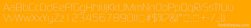 BazoukLightSsiLight Font – Pink Fonts on Orange Background