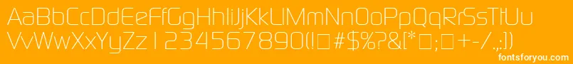 BazoukLightSsiLight Font – White Fonts on Orange Background