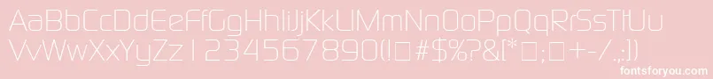 BazoukLightSsiLight Font – White Fonts on Pink Background