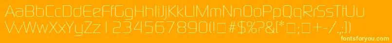 Más sobre la fuente BazoukLightSsiLight fuente BazoukLightSsiLight – Fuentes Amarillas Sobre Fondo Naranja