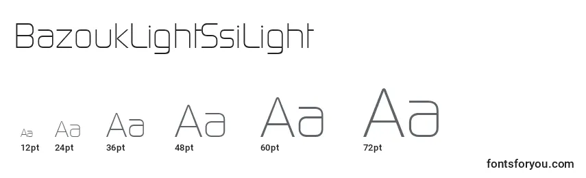 BazoukLightSsiLight Font Sizes