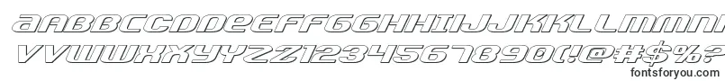 Шрифт Teamamerica3D – вертикальные шрифты