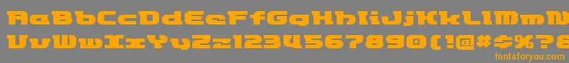 Etrocketype Font – Orange Fonts on Gray Background