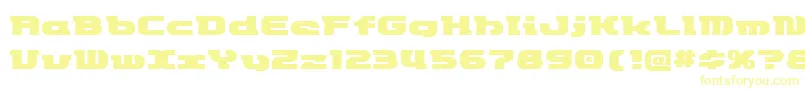 Etrocketype Font – Yellow Fonts on White Background