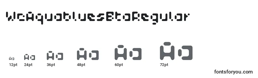 Размеры шрифта WcAquabluesBtaRegular (33101)