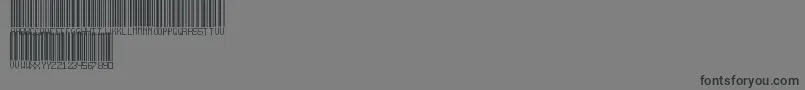 Police BarcodeTfb – polices noires sur fond gris