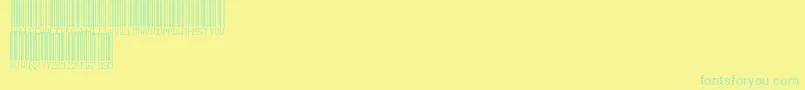 En savoir plus sur la police BarcodeTfb Police BarcodeTfb – polices vertes sur fond jaune