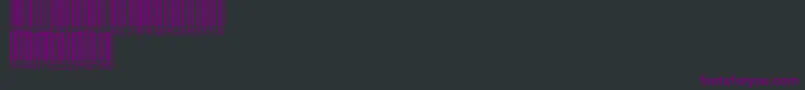 BarcodeTfb Font – Purple Fonts on Black Background