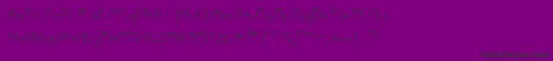 CrochetPattern Font – Black Fonts on Purple Background