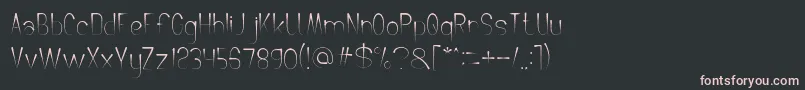 CrochetPattern Font – Pink Fonts on Black Background