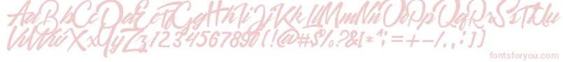 Quitman Font – Pink Fonts on White Background