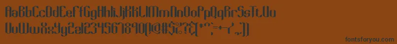 Keyridge Font – Black Fonts on Brown Background