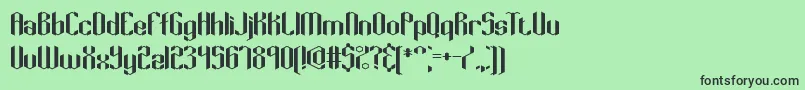 Keyridge Font – Black Fonts on Green Background