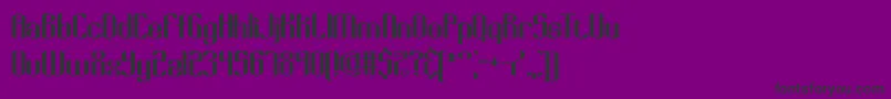 Keyridge Font – Black Fonts on Purple Background
