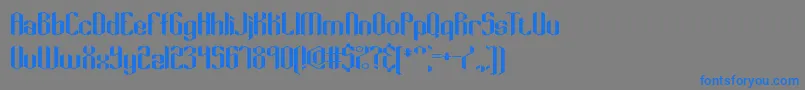 Keyridge Font – Blue Fonts on Gray Background