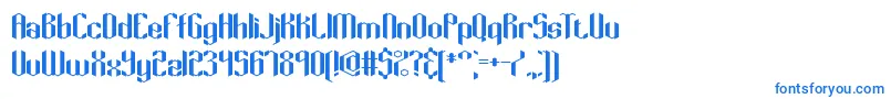 Keyridge Font – Blue Fonts on White Background