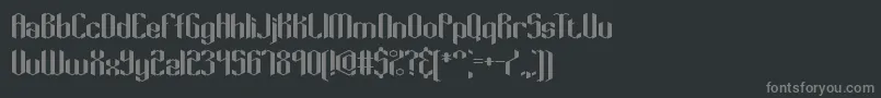 Keyridge Font – Gray Fonts on Black Background