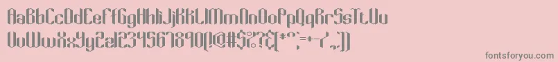 Keyridge Font – Gray Fonts on Pink Background