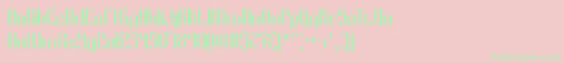 Keyridge Font – Green Fonts on Pink Background