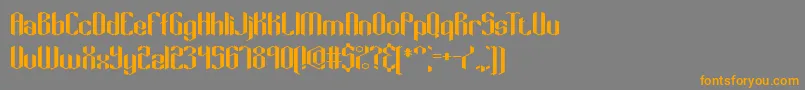 Keyridge Font – Orange Fonts on Gray Background
