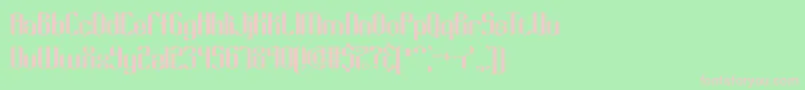 Keyridge Font – Pink Fonts on Green Background