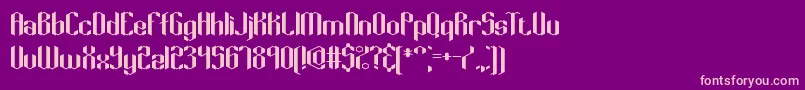 Keyridge Font – Pink Fonts on Purple Background