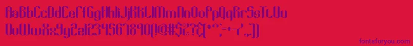 Keyridge Font – Purple Fonts on Red Background