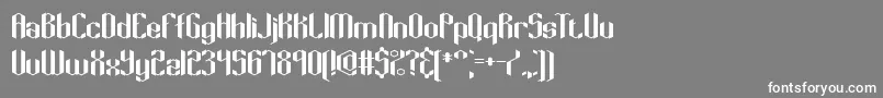 フォントKeyridge – 灰色の背景に白い文字