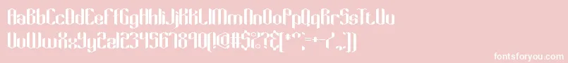 Keyridge Font – White Fonts on Pink Background