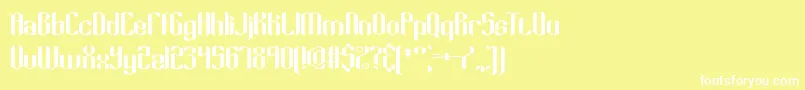 Keyridge Font – White Fonts on Yellow Background