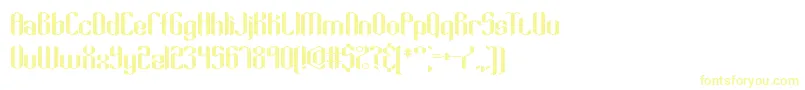 Keyridge Font – Yellow Fonts on White Background