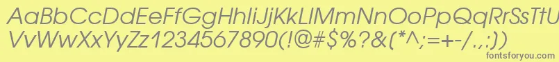 Más sobre la fuente AvantgardegothicittItalic fuente AvantgardegothicittItalic – Fuentes Grises Sobre Fondo Amarillo