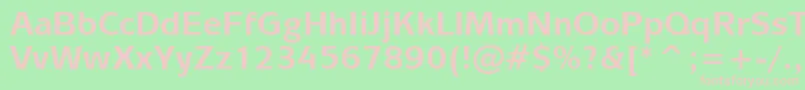 MixageBoldBt Font – Pink Fonts on Green Background