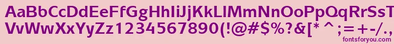 MixageBoldBt Font – Purple Fonts on Pink Background