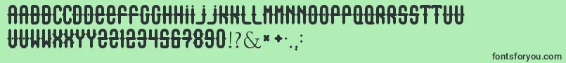Outasight Font – Black Fonts on Green Background