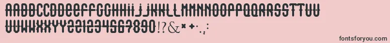 Outasight Font – Black Fonts on Pink Background