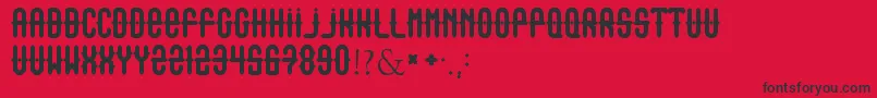 Outasight Font – Black Fonts on Red Background