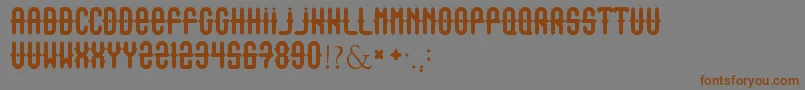 Outasight Font – Brown Fonts on Gray Background
