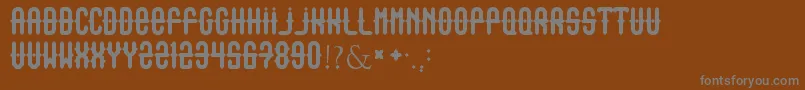 Outasight Font – Gray Fonts on Brown Background