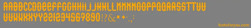 Outasight Font – Orange Fonts on Gray Background