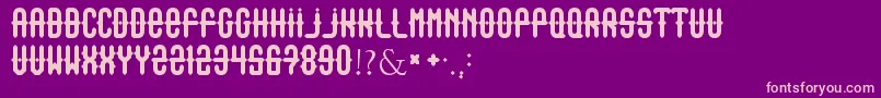 Outasight Font – Pink Fonts on Purple Background