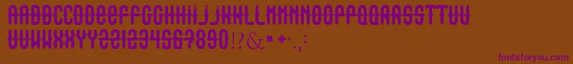 Outasight Font – Purple Fonts on Brown Background