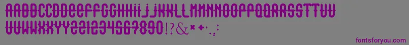 Outasight Font – Purple Fonts on Gray Background