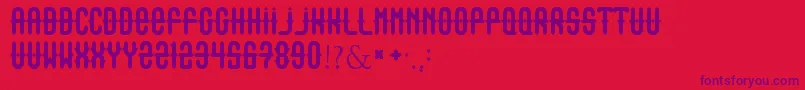 Outasight Font – Purple Fonts on Red Background