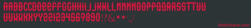 Outasight Font – Red Fonts on Black Background