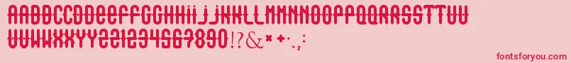 Outasight Font – Red Fonts on Pink Background